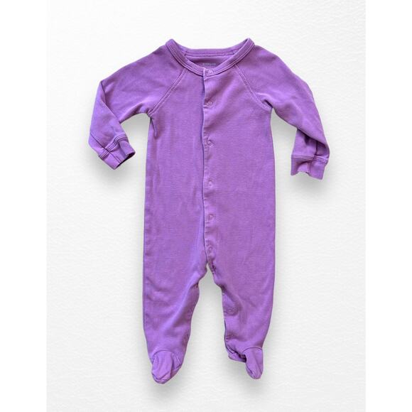 Primary Light Purple Footie, 0-3 Months - Picture 4 of 4